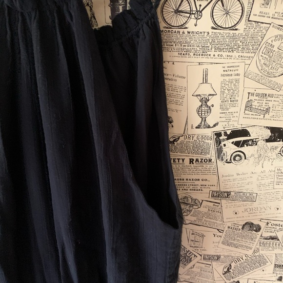 Madewell embroidered maxi black slit dress SZ Xs 2 - Picture 9 of 14